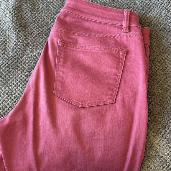 Talbots Pink Boyfriend Jeans Flawless Five-Pocket Size 8 Stretch Cotton Blend - Picture 6 of 8